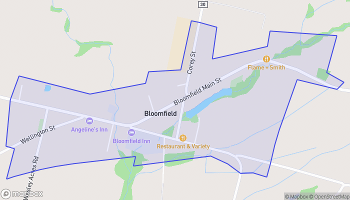 Map of Bloomfield