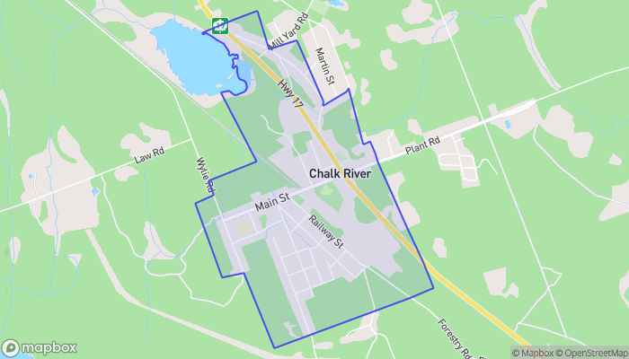 Map of Chalk River