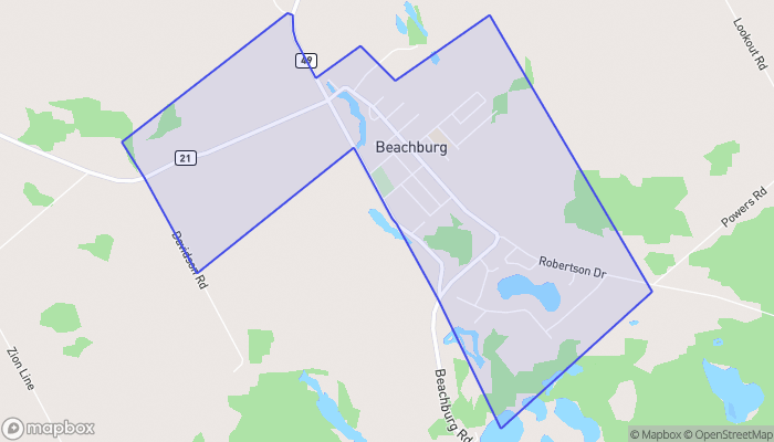 Map of Beachburg