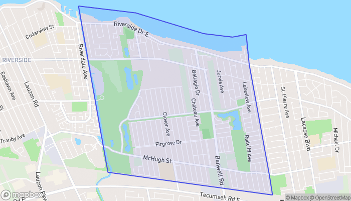 Map of East Riverside