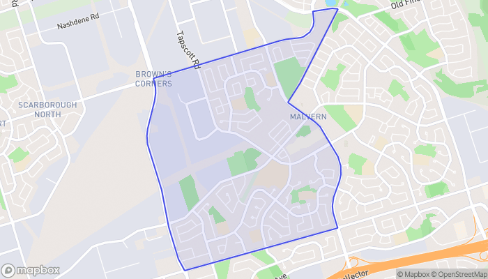 Map of Malvern West