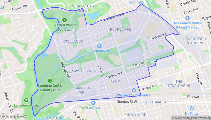 Map of Rockcliffe-Smythe