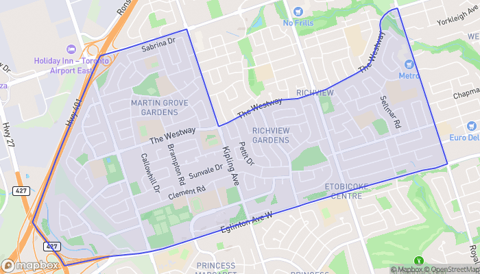 Map of Willowridge-Martingrove-Richview