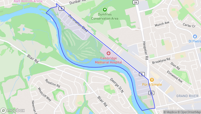 Map of Galt Country Club