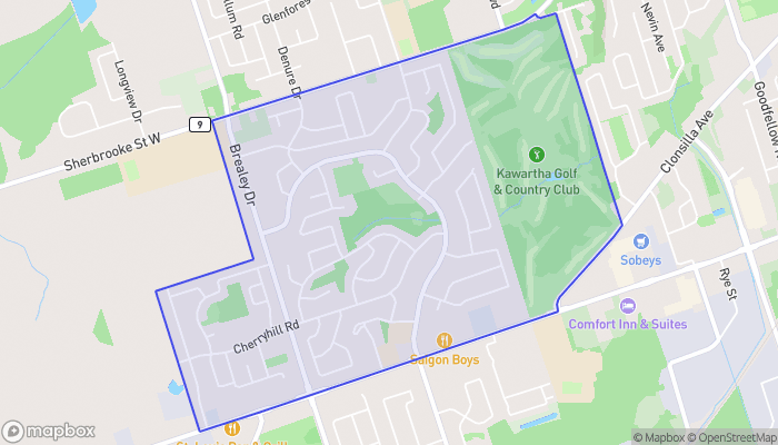 Map of Kawartha Heights