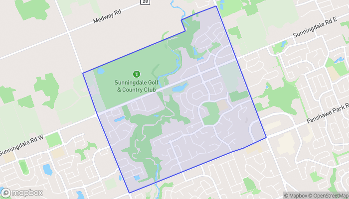 Map of Sunningdale