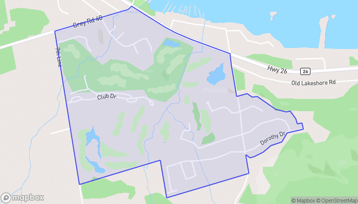 Map of The Georgian Bay Club